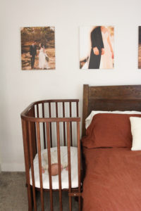 A co-sleeping crib attached to bed | babybay co-sleeper